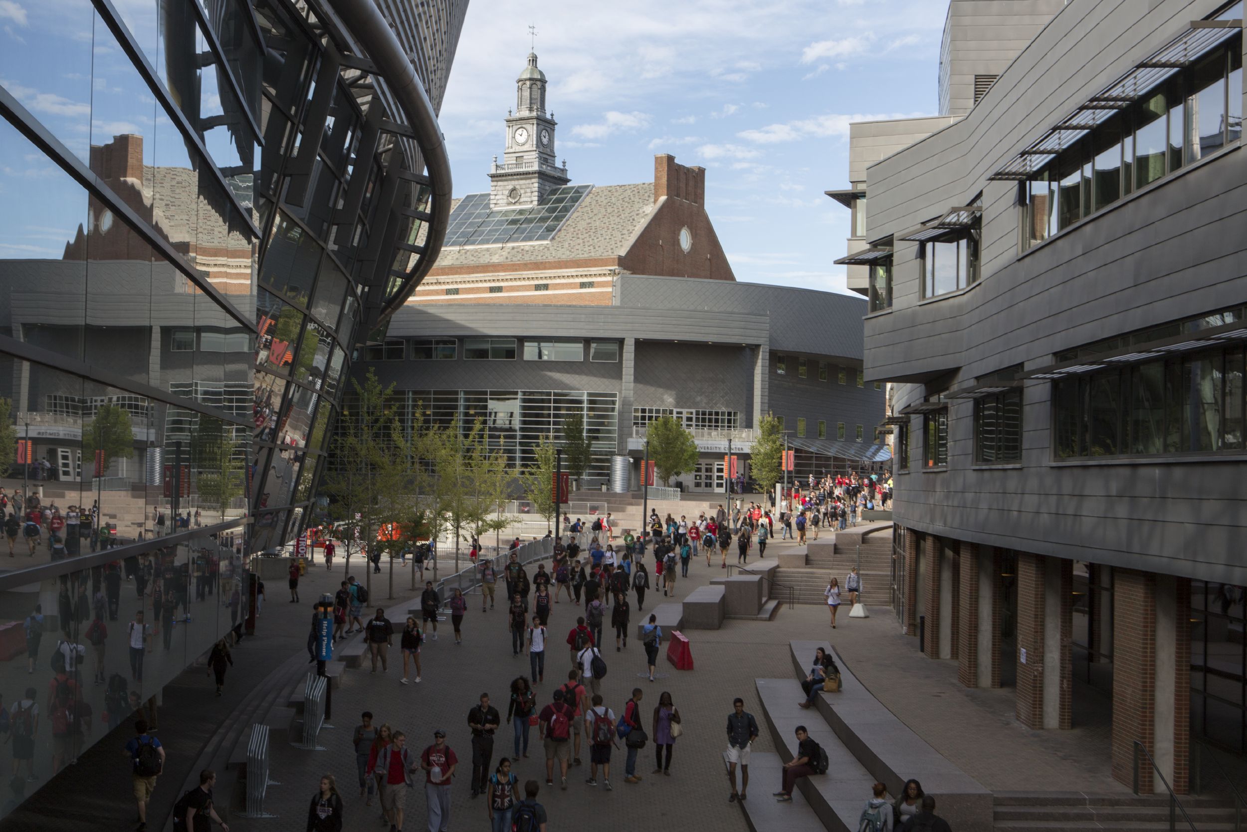 Students on Main Street