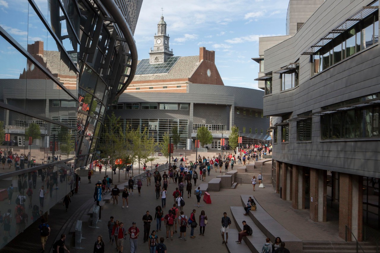 Students on Main Street